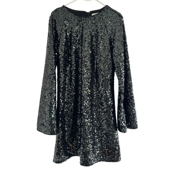 H&M SEQUINED A-LINE DRESS - Women's Size M - Picture 2 of 5